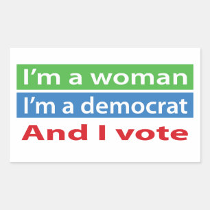 I'm a Woman and I Vote! Sticker