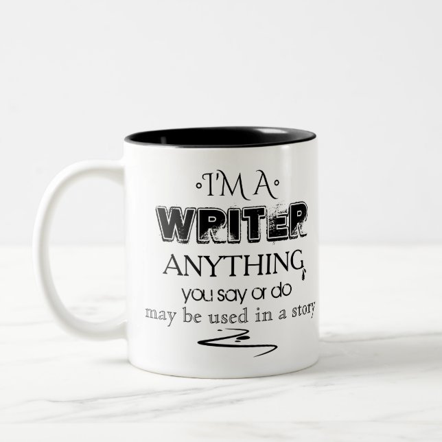 I'm a writer Memorandum Two-Tone Coffee Mug (Left)