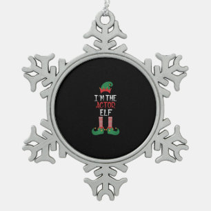 Im Actor Elf - Family Matching Christmas Snowflake Pewter Christmas Ornament