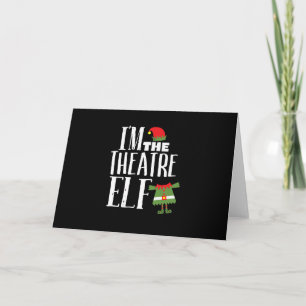 Im Actres Elf Matching Acting Crew Fun Christmas Card