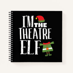 Im Actres Elf Matching Acting Crew Fun Christmas Notebook