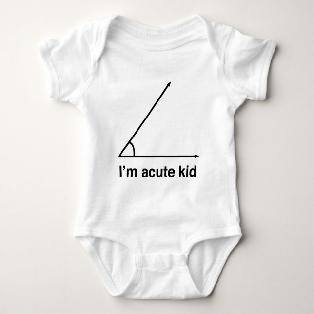 I'm acute kid for math geeks baby bodysuit (Front)
