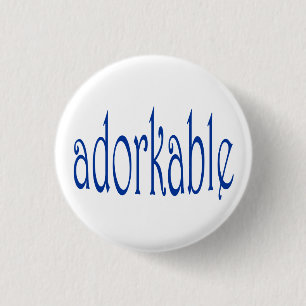 I'm adorkable 1 inch round button