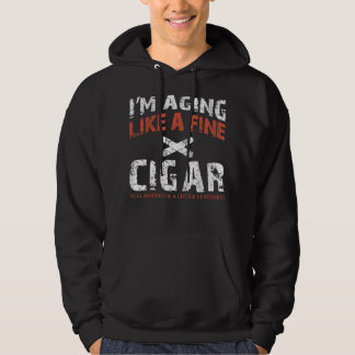 I'm Aging Like A Fine Cigar Old Man Drinking Tee