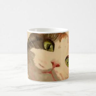 I'm All Ears: Calico Cat Portrait Coffee Mug