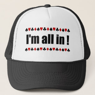 "I'm All In !" casquettes de poker
