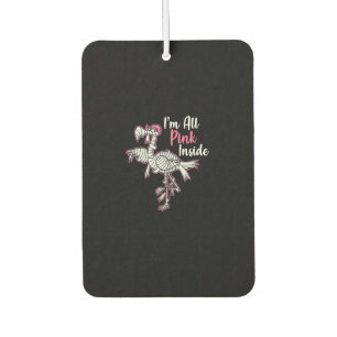 Im All Pink Inside Funny Halloween Flamingo Gift Air Freshener