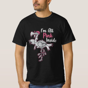 Im All Pink Inside Funny Halloween Flamingo Gift T-Shirt