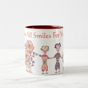 I'm All Smiles For You! (TM) Two-Tone Coffee Mug