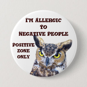 I'm Allergic_Button 3 Inch Round Button