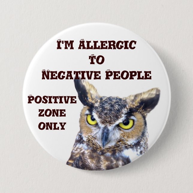 I'm Allergic_Button 3 Inch Round Button (Front)