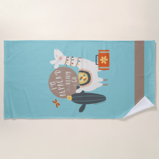 I'm Alpaca'd and Ready to Go Beach Towel