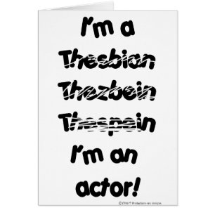 I'm An Actor (For Light Coloured Products)