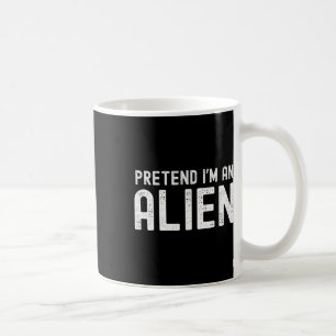 I'm An Alien Funny Lazy Halloween Costume Matching Coffee Mug
