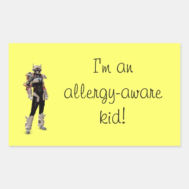 I'm an allergy-aware kid! sticker (Front)