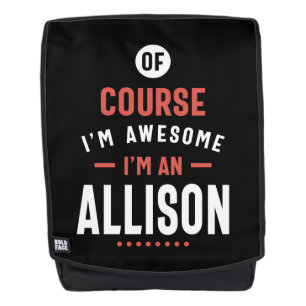 I'm an Allison Backpack