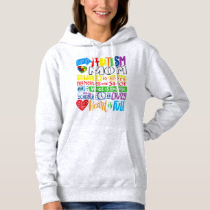 I'm an Autism Mom Wallet Empty Proud Autism Mother Hoodie