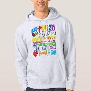 I'm an Autism Mom Wallet Empty Proud Autism Mother Hoodie
