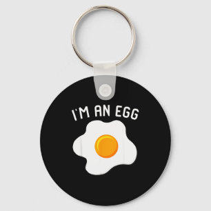 I'm An Egg Costume Funny Halloween Present Fried E Keychain