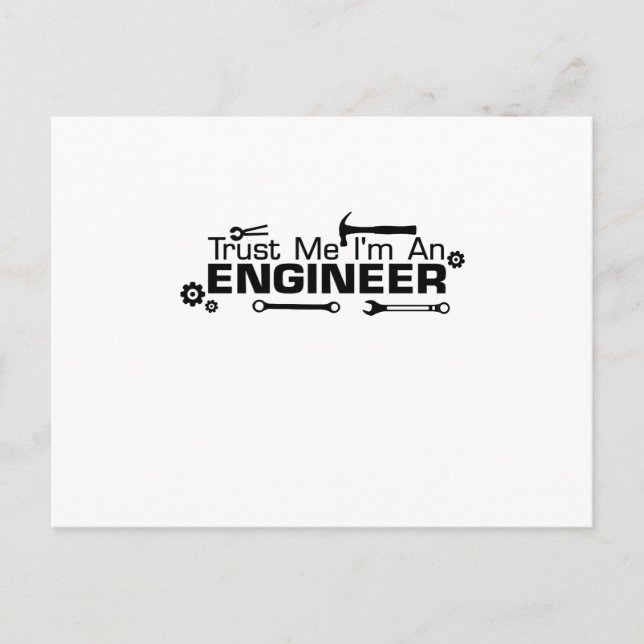 I'm an Engineer, Gift For Engineer Postcard (Front)