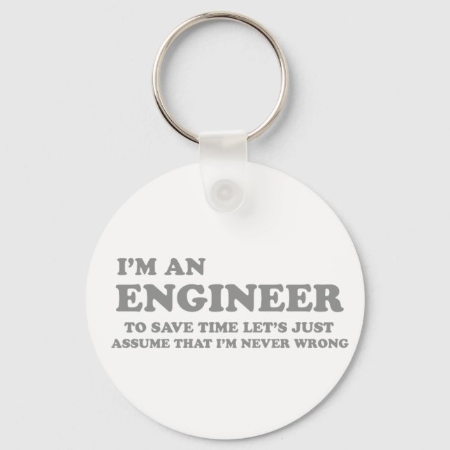 I'm an Engineer Keychain (Front)