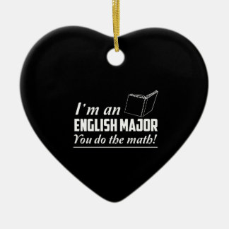 I'm An English Major Ceramic Ornament