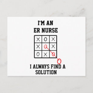 Im An Er Nurse I Always Find A Solution  Postcard