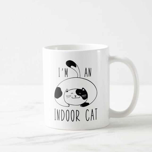 I'm An Indoor Cat Coffee Mug (Right)