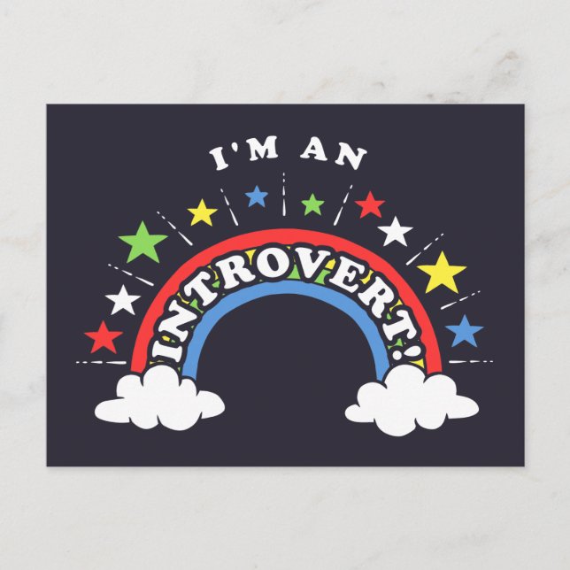 I'm An Introvert Postcard (Front)