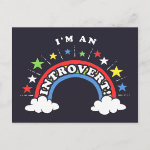 I'm An Introvert Postcard