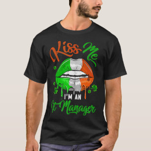 Im An IT Manager St Patricks Day Irish Flag Cute L T-Shirt