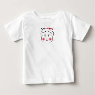 I'm Angry Bear – Cute Minimalist Mood Design Baby T-Shirt
