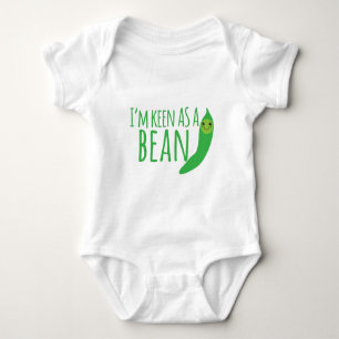 I'm as keen as a bean with cute kawaii beanie baby bodysuit