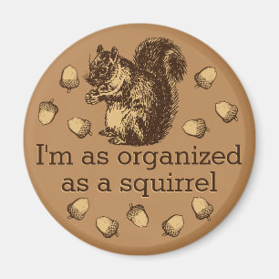 I'm As Organized As A Squirrel Magnet