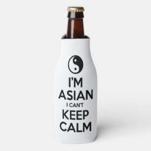 I'm Asian I Can't Keep Calm Bottle Cooler