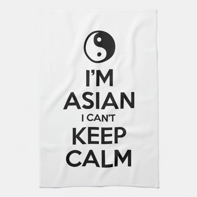 I'm Asian I Can't Keep Calm Kitchen Towel (Vertical)