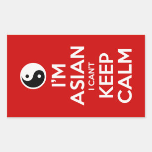 I'm Asian I Can't Keep Calm Sticker