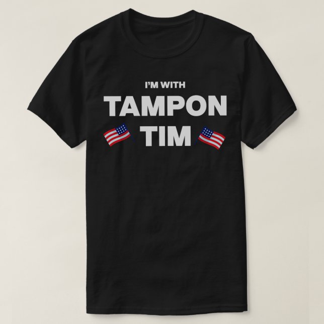 Im Avec Tampon Tim Usa Drapeau TShirt (Design devant)