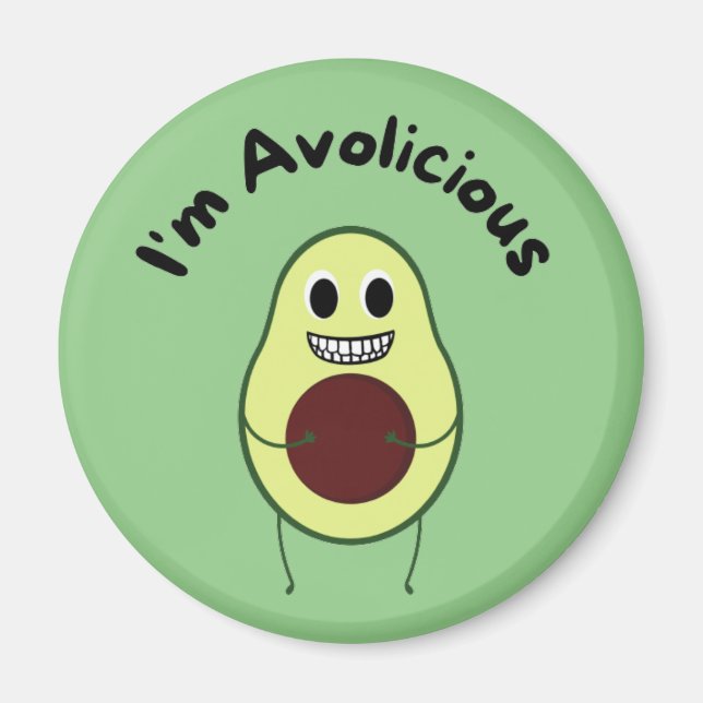 I'm Avolicious - Funny Fruit Pun      Magnet (Front)