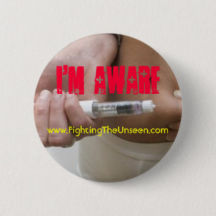 I'm Aware 2 Inch Round Button