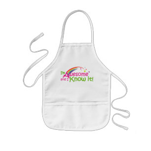 I'm Awesome and I know it! Kids Apron