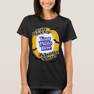 I'm Batty About You Photo Scary Bats Black T-Shirt