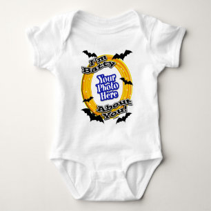 I'm Batty About You Photo Scary Bats White Baby Bodysuit