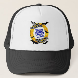 I'm Batty About You Photo Scary Bats White Trucker Hat