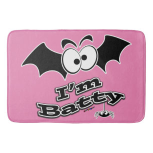 I'm Batty Crazy Eyes Bath Mat