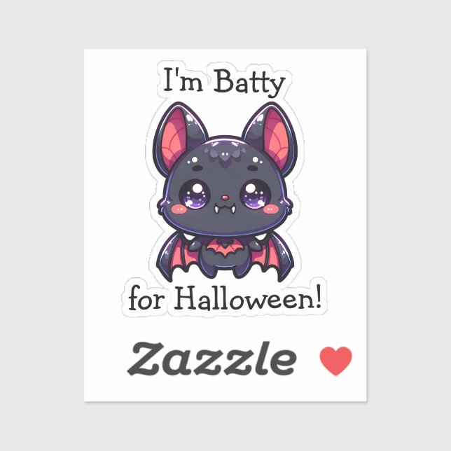 I'm Batty for Halloween Personalized (Sheet)