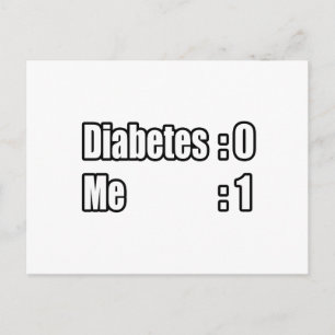I'm Beating Diabetes (Scoreboard) Postcard