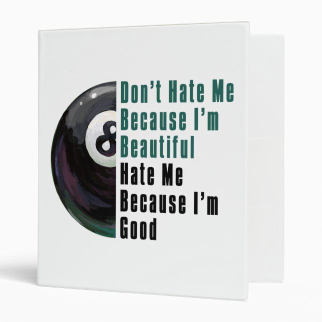 Im Beautiful Im Good 8 Ball Binder (Front/Inside)