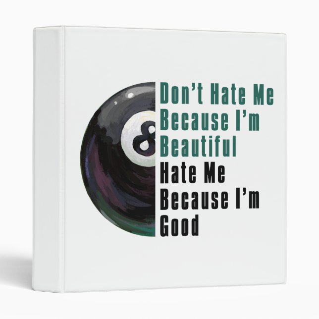 Im Beautiful Im Good 8 Ball Binder (Front/Spine)