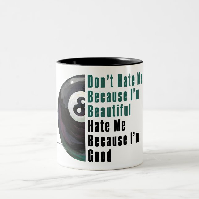 Im Beautiful Im Good 8 Ball Two-Tone Coffee Mug (Center)